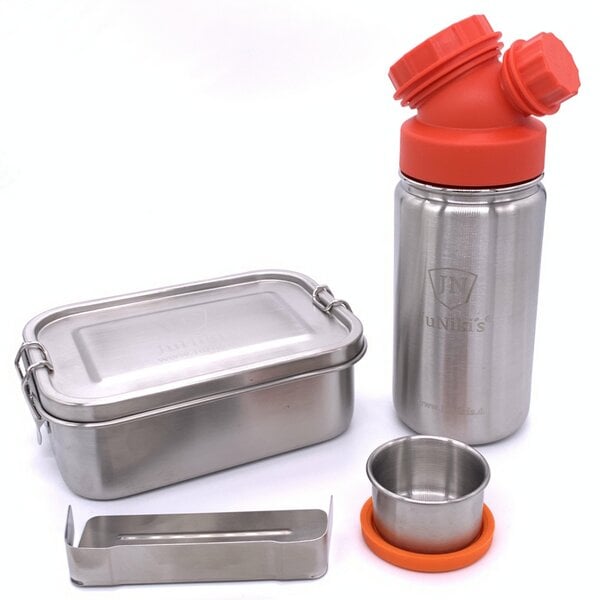 JN JuNiki's Einschulungs-Set: JuNiki´s® Lunchbox + Trinkflasche isoliert 8 Farben von JN JuNiki's