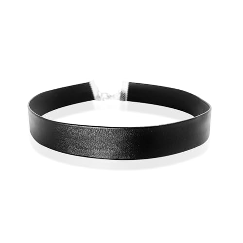 JNAWA Leder-Halsband, schwarz, verstellbar, Boho, Gothic, Damen-Halsketten, weich, hypoallergen, Schmuck für Frauen und Mädchen, Halloween-Zubehör JNAWA Leder-Halsband, schwarz, verstellbar, Boho, Gothic, Damen-Halsketten, weich, hypoallergen, Schmuck für Frauen und Mädchen, Halloween-Zubehör von JNAWA