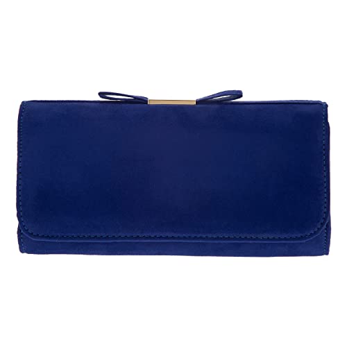 Clutch aus Microsuede, Royalblue1 von JNB