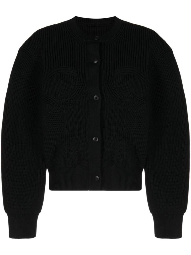 JNBY Gerippter Cardigan - Schwarz von JNBY