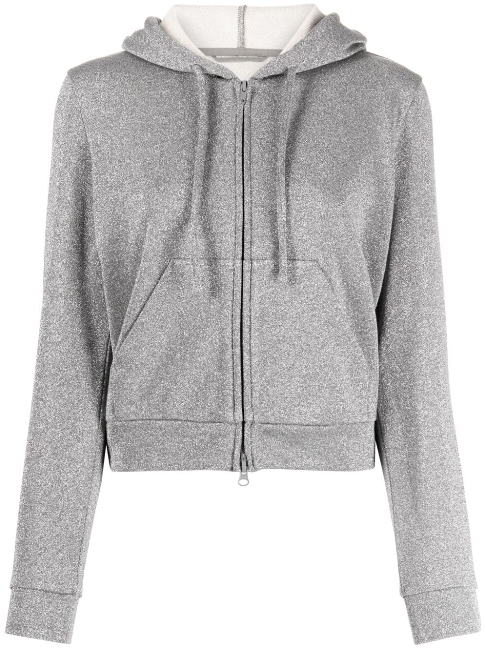 JNBY Kapuzenjacke mit Glitzer - Silber von JNBY