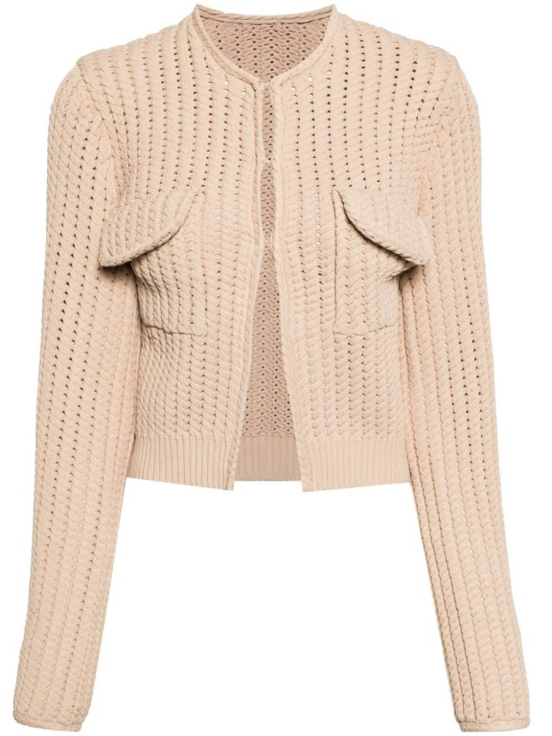 JNBY Klassischer Cropped-Cardigan - Braun von JNBY