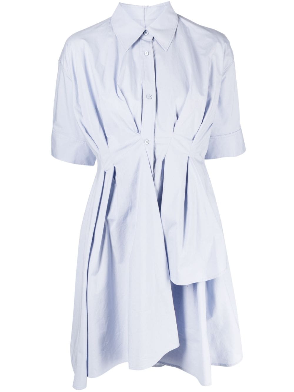 JNBY Asymmetrisches Kleid mit Raffung - Blau von JNBY