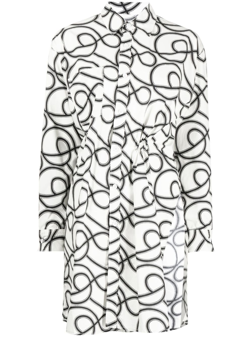 JNBY Kleid mit grafischem Print - Braun von JNBY