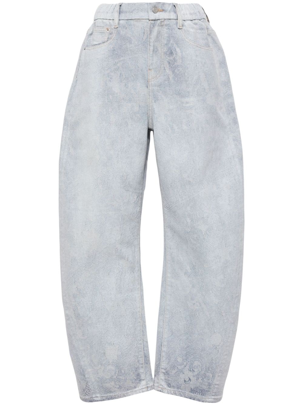 JNBY Tapered-Jeans mit grafischem Print - Blau von JNBY