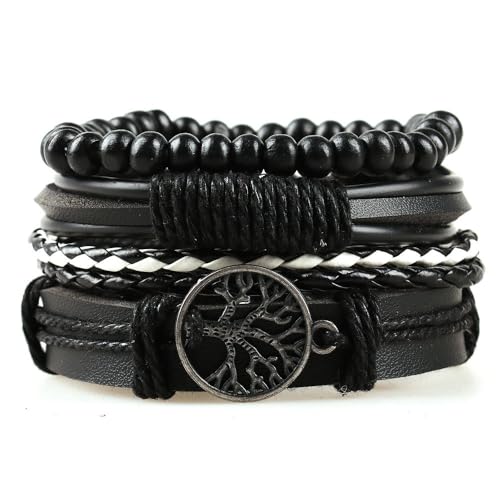 JNCGESW Schmuck Damen Handgewebtes Armband Herren Lederarmband Armband Handaccessoires (RH133-31) von JNCGESW