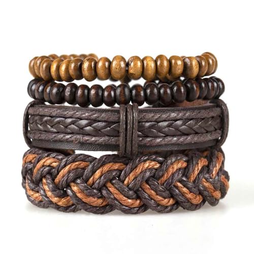 JNCGESW Schmuck Damen Handgewebtes Armband Herren Lederarmband Armband Handaccessoires (RH133-33) von JNCGESW