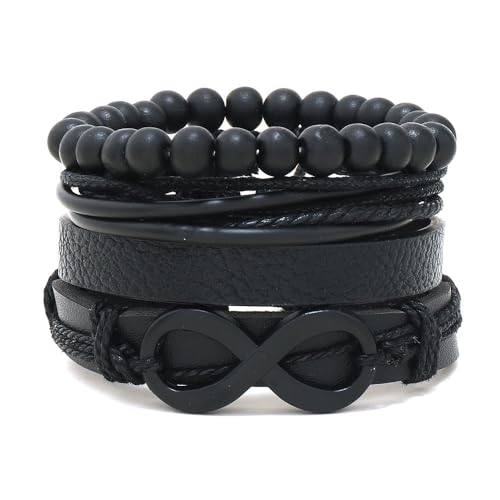 JNCGESW Schmuck Damen Handgewebtes Armband Herren Lederarmband Armband Handaccessoires (RH133-47) von JNCGESW