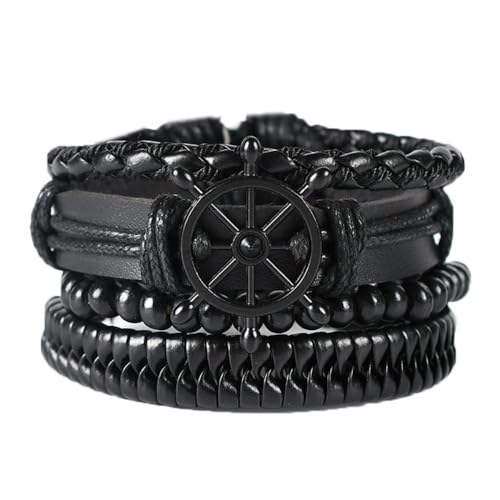 JNCGESW Schmuck Damen Handgewebtes Armband Herren Lederarmband Armband Handaccessoires (RH133-8) von JNCGESW