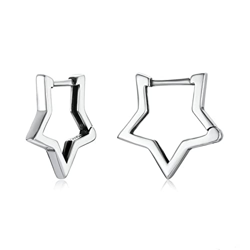 JNFGH Damen Ohrringe,Sterling Silber Creolen Kreative Sternförmige Silberohrringe Charmanter Ethnischer Schmuck Thanksgiving Mutter Frau Freundin JNFGH Damen Ohrringe,Sterling Silber Creolen Kreative Sternförmige Silberohrringe Charmanter Ethnischer Schmuck Thanksgiving Mutter Frau Freundin von JNFGH