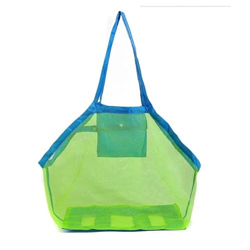 JNHGSHUAISDF Kosmetiktaschen Strandtasche, Strandtasche, tragbare Netztasche, Aufbewahrungstaschen, Schwimmen, große Strandtasche for Handtücher, Damen, Kosmetiktasche for den Strand(Green) von JNHGSHUAISDF