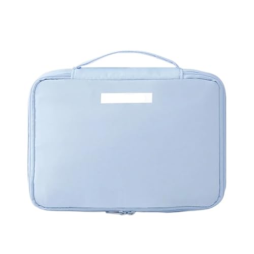 Kosmetiktaschen Kosmetiktasche Tragbare Kosmetiktasche for Damen Großes Fassungsvermögen Reise-Waschbeutel Dreidimensionale Make-up-Aufbewahrungstasche zur Aufbewahrung von Kosmetika(Blue) von JNHGSHUAISDF