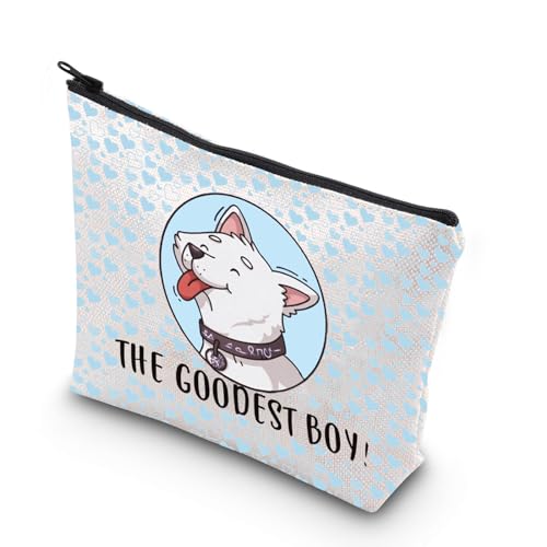 JNIAP BG3 Make-up-Tasche BG3, Hunde-Geschenk, Geschenk zum Kratzen, für beste Jungen, Eulen- und Kratzer-Reißverschlussbeutel, RPG, Doggo-Fans, GOODEST BOY mb, Passform: von JNIAP