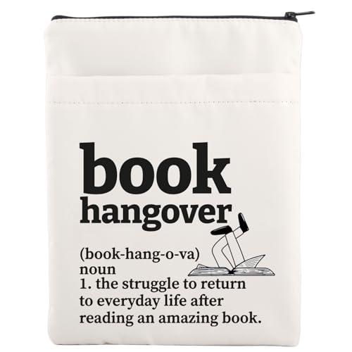 JNIAP Book Hangover Book Sleeve Bookish Gift Book Lover Gift Bookworm Book Sleeve Bookish Book Protector (Book Hangover) von JNIAP