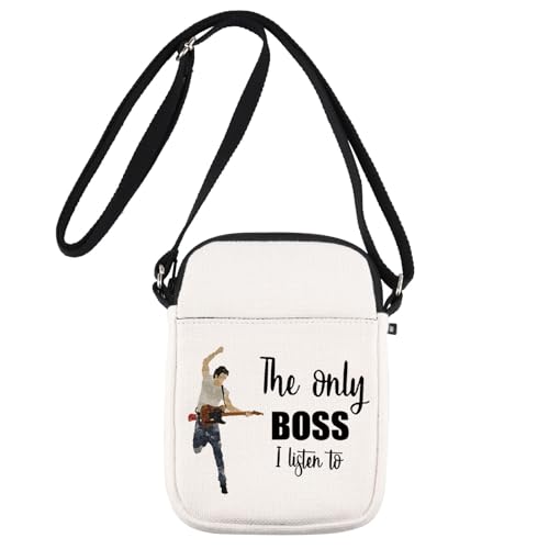 JNIAP Bruce Fans Crossbody Bag Rock Music Lover Gifts The Only Boss I Listen To Music Album Crossbody Handtaschen, ONLY BOSS Cb von JNIAP