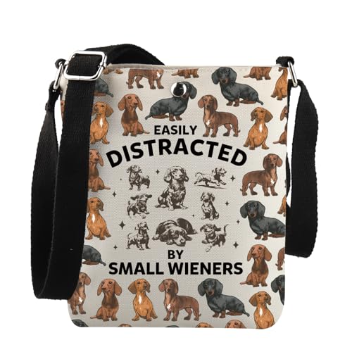 JNIAP Dackel-Geschenk, leicht abgelenkt von kleinen Wieners, Crossbody-Tasche, Haustierliebhaber, Small Wieners Xk JNIAP Dackel-Geschenk, leicht abgelenkt von kleinen Wieners, Crossbody-Tasche, Haustierliebhaber, Small Wieners Xk von JNIAP