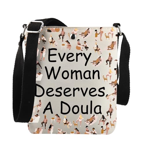JNIAP Doula-Geschenk zur Geburt, jede Frau verdient eine Doula-Umhängetasche, Postpartum-Doula-Geschenk, Every Woman C Bag von JNIAP