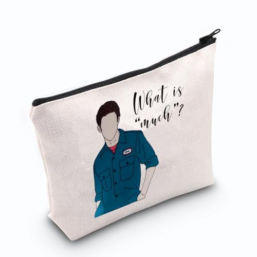 JNIAP Gil-More Kosmetiktasche "What Is Much Jess", Kulturbeutel, mit Reißverschluss, Geschenk für Freunde, Frauen, TV-Serie, Merch, Beige von JNIAP