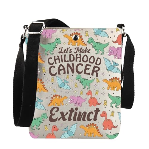 JNIAP Kinderkrebs-Bewusstseinsgeschenk Let's Make Childhood Cancer Extinct Crossbody Bag Pädiatrische Onkologie Krankenschwester Geschenk, Let's Make Child Xk JNIAP Kinderkrebs-Bewusstseinsgeschenk Let's Make Childhood Cancer Extinct Crossbody Bag Pädiatrische Onkologie Krankenschwester Geschenk, Let's Make Child Xk von JNIAP