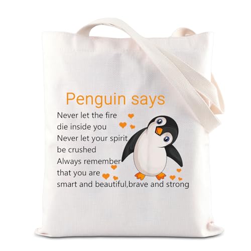JNIAP Kosmetiktasche für Pinguin-Liebhaber, Pinguin-Geschenke für Frauen, Pinguin, Tier-Make-up-Tasche, lassen Sie nie das Feuer sterben, Pinguin-Tragetasche, modisch von JNIAP