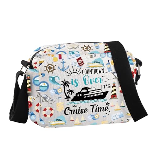 JNIAP Kreuzfahrtgeschenk Countdown is Over It's Cruise Time Crossbody Bag Cruise Life Geschenk, Countdown ist Hcb von JNIAP