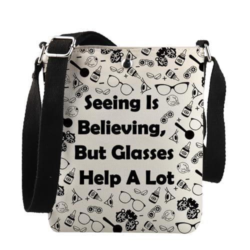 JNIAP Optometry Gifts "Seeing Is Believing", Umhängetasche, Brillen-Geschenk, Optometrie, Krankenschwestergeschenk, Seeing is Believing C Bag von JNIAP