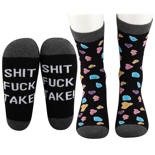 JNIAP Rock Climb Socks Rock Climber Gifts Boulder Climbing Socks Climbing Lover Gift Bouldering Socks, Shit Take Socke, Large von JNIAP