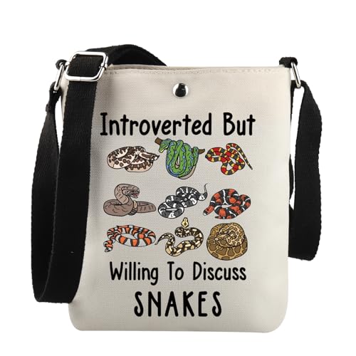 JNIAP Snake Lover Gift Introverted But Willing To Discuss Snakes Crossbody Bag Snake Reptile Lover Gift, Discuss Snakes C Bag JNIAP Snake Lover Gift Introverted But Willing To Discuss Snakes Crossbody Bag Snake Reptile Lover Gift, Discuss Snakes C Bag von JNIAP