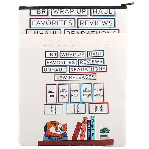 JNIAP TBR Book Sleeve to be Read Book Log Gifts Reading Planner for Book Lovers Book Lover Book Sleeve Literature Bookworm Book Reading Gifts Bibliophile Book Sleeve (TBR) von JNIAP