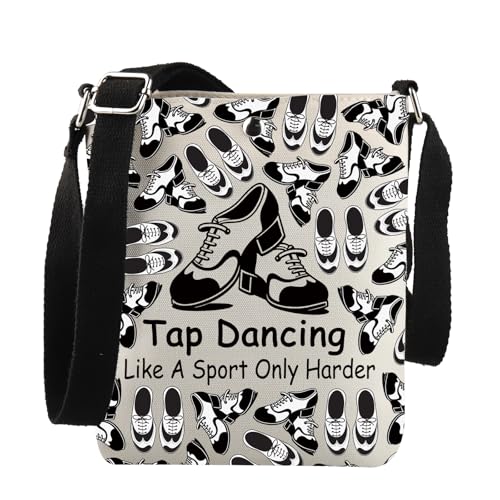 JNIAP Tap Dance Team Geschenk Tap Dancing Like A Sport Only Harder Crossbody Bag Tap Instructor Geschenk, Dancing Like a Xk von JNIAP