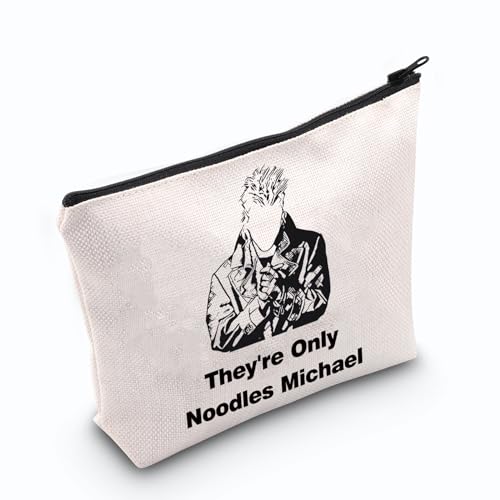 JNIAP The Lost Boy Merch The Lost Boy David Kosmetiktasche They're Only Noodles Michael Make-up Pouch Vampir Movie Geschenk, Beige von JNIAP