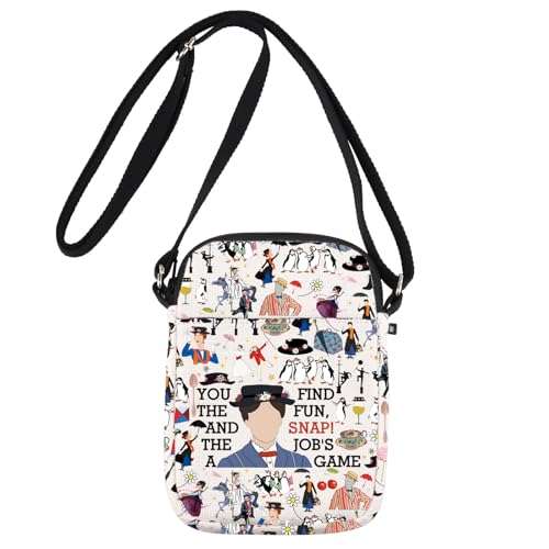 JNIAP Umhängetasche mit Regenschirm und Pinguin, Geschenk für den Film "You Find The Fun And Snap The Job's a Game", You Find CB, Passform: von JNIAP