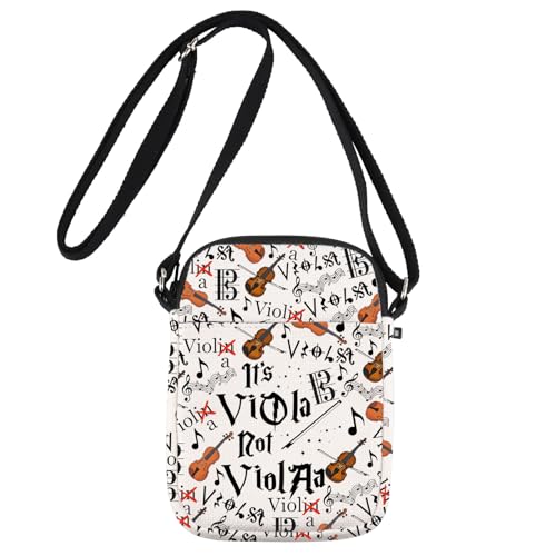 JNIAP Viola Crossbody Bag Violist Geschenk Alt Schlüssel Geschenk Violas Spieler Geschenke It's Viola Not Violaa Messenger Bag, Not Violaa Cb, Passform: von JNIAP