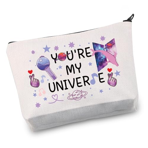 K-Pop Make-up-Tasche K-Pop Band Geschenke BT- Jungen Kpop Liebhaber Geschenke Sänger Fans Lied Musik Liebhaber Koreanische Pop Geschenke, Make-up-Tasche, M von JNIAP