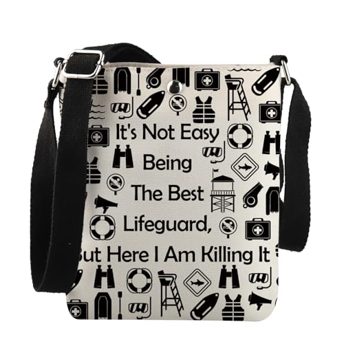 Lifeguard Wertschätzung Geschenk Beach Patrol Crossbody Bag Pool Rescue Team Geschenk, Best Lifeguard C Bag von JNIAP