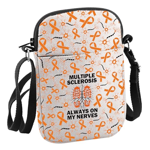 Multiple Sklerose Awareness Gift Multiple Sklerose Always On My Nerves Crossbody Bag MS Warrior Gifs For Her, Multiple Sklerose Cb von JNIAP
