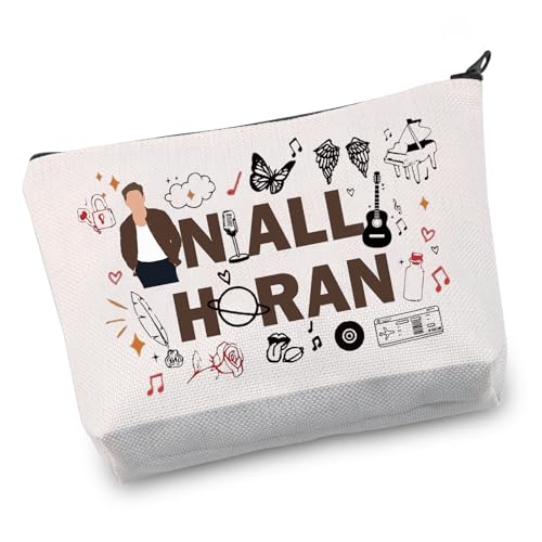 Niiall Make-up-Tasche für Jungen, Gruppenmitglieder, Geschenk, Sänger, Liebhaber, Fans, Geschenke, Sänger, Merch, Freund, Reißverschluss-Tasche, Kosmetiktasche, Make-up-Tasche, M von JNIAP