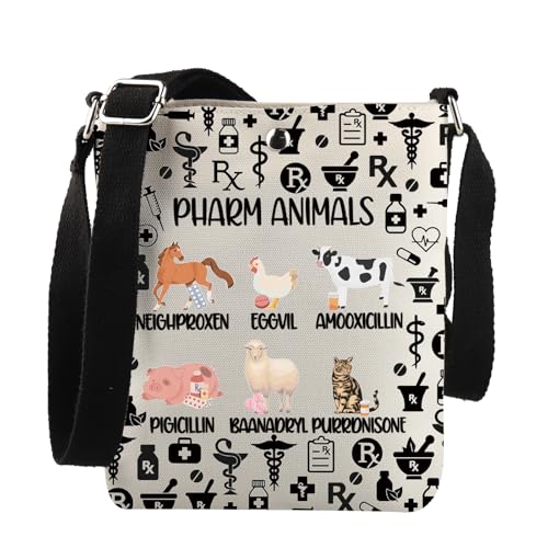 Pharm Tech Geschenk Pharm Tiere Crossbody Bag Apotheker Puns Apotheker Geschenk, P Animals C Bag von JNIAP