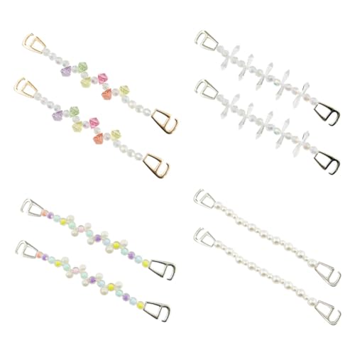 JNJOOD 8 Stück Ketten Schuhanhänger Süßigkeiten Perlenkette Dekoration für Frauen Mädchen Schuhe Zubehör Partygeschenke Geburtstagsgeschenke Langlebig Einfach zu Verwenden von JNJOOD