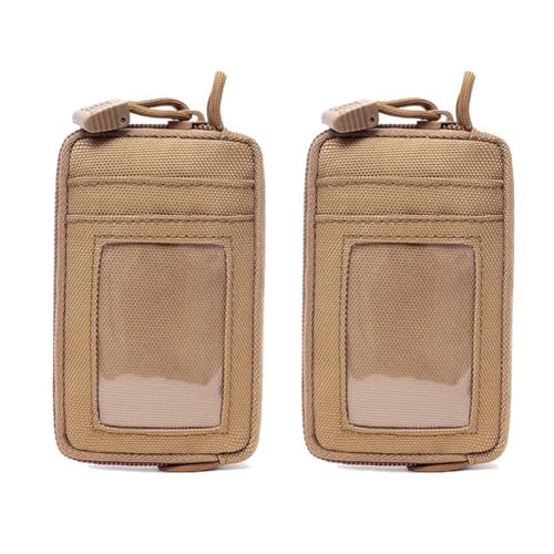 JNJOOD Outdoor wasserdichte Schlüsseltasche Münzgeldbörse Reiseset Münztasche Kartenfach Multifunktional,Gelb von JNJOOD