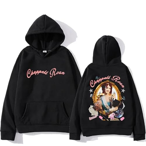 JNYEHSUI Hoodie Für Männer Kapuzen Modisches Lässiges Sweatshirt 2D Bedruckter Kapuzenpullover Chappell Sänger Roan Street Harajuku Mit Langen Ärmeln Herren Und Damen Cosplay Sweatshirt-Black||m von JNYEHSUI