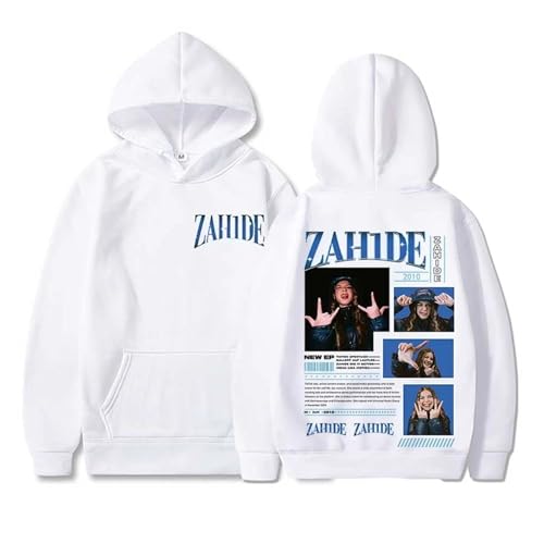 JNYEHSUI Hoodie Für Männer Kapuzen Modisches Lässiges Sweatshirt Zahide 2D Bedruckter Kapuzenpullover Street Harajuku Mit Langen Ärmeln Herren Und Damen Cosplay Sweatshirt-White||l von JNYEHSUI
