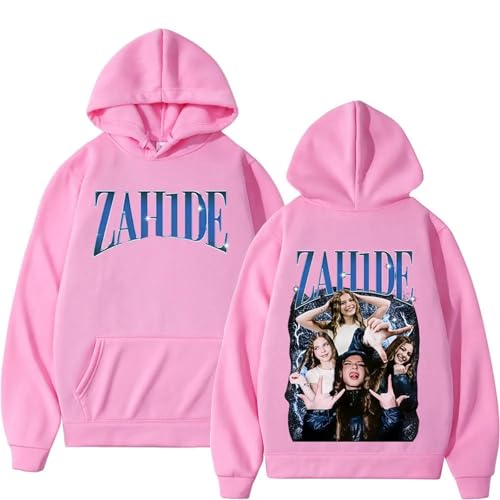 JNYEHSUI Hoodie Für Männer Kapuzen Zahide 2D Bedruckter Kapuzenpullover Modisches Lässiges Sweatshirt Street Harajuku Mit Langen Ärmeln Herren Und Damen Cosplay Sweatshirt-Pink||s von JNYEHSUI