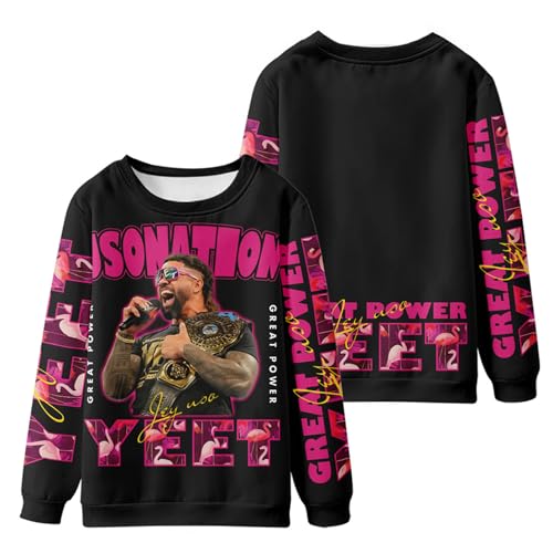 JNYEHSUI Sweatshirt Für Männer Langarm Street Harajuku Mit Langarm Sportoberteil Mit Kordelzug Lässiges Jey USO Yeet 3D Bedruckter Sweatshirt Ärmeln Herren Und Damen Cosplay-Black||l von JNYEHSUI