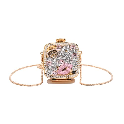 JNZGYBW Damen-Clutch, Clutch, Clutch, mit Strasssteinen, Acryl, Glitzer, Abendtasche JNZGYBW Damen-Clutch, Clutch, Clutch, mit Strasssteinen, Acryl, Glitzer, Abendtasche von JNZGYBW