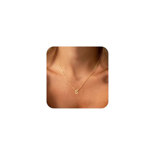 JNZSSWHJJH Initial Halskette für Damen – Dainty Tiny S Anhänger Halskette Cute Initial Letter Necklaces Geschenk für Damen JNZSSWHJJH Initial Halskette für Damen – Dainty Tiny S Anhänger Halskette Cute Initial Letter Necklaces Geschenk für Damen von JNZSSWHJJH