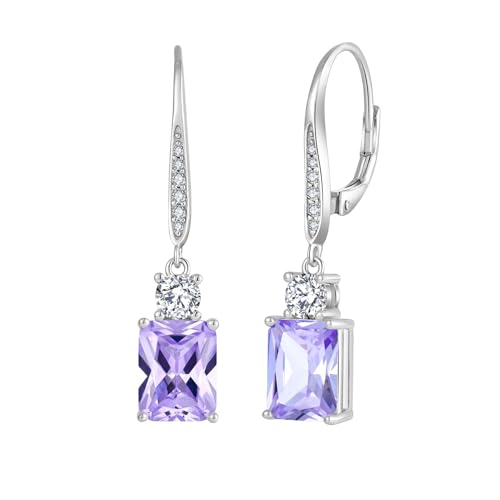 JO WISDOM Damen Hängende Ohrringe Ohrhänger Oval Silber 925 mit Smaragdschnitt 3A Zirkonia Kristall Juni Geburtsstein Alexandrit Farbe,Schmuck für Frauen Frau Mutter sie JO WISDOM Damen Hängende Ohrringe Ohrhänger Oval Silber 925 mit Smaragdschnitt 3A Zirkonia Kristall Juni Geburtsstein Alexandrit Farbe,Schmuck für Frauen Frau Mutter sie von JO WISDOM