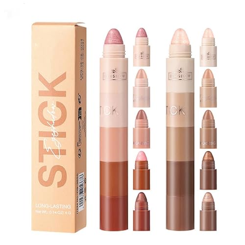 5-in-1 Lidschattenstift Set, 10 Farben, Hochpigmentiert Creme Glitzer und Matt, Langanhaltend 5-in-1 Lidschattenstift Set, 10 Farben, Hochpigmentiert Creme Glitzer und Matt, Langanhaltend von JOAAZAR