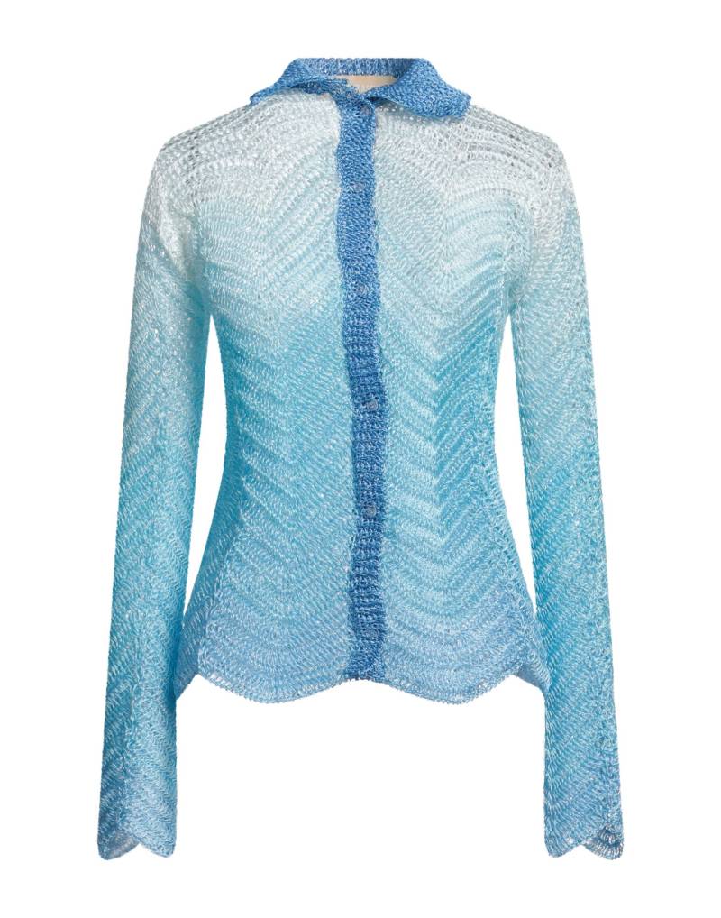 JOAO MARASCHIN Strickjacke Damen Azurblau von JOAO MARASCHIN