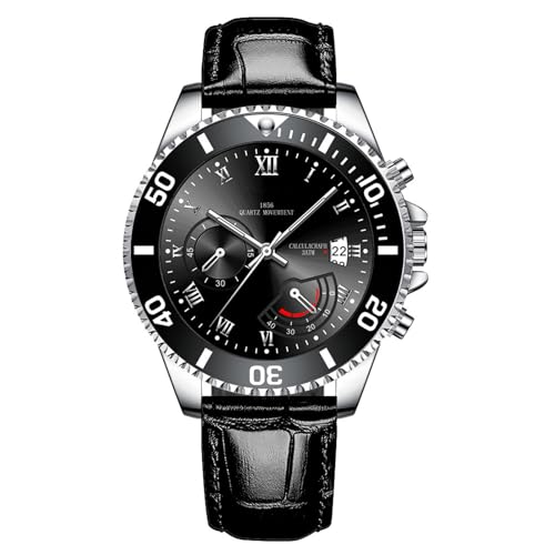 JOATVEE Herrenuhr Chronographen Uhren Wasserdicht Analog Quarz Uhr mit Datum Leuchtend Mode Leder Freizeit Uhren für Männer JOATVEE Herrenuhr Chronographen Uhren Wasserdicht Analog Quarz Uhr mit Datum Leuchtend Mode Leder Freizeit Uhren für Männer von JOATVEE